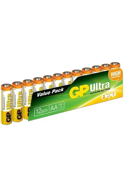 GP 15AU 12 li Paket Alkalin Kalem Pil