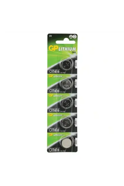 GP CR1616 Lityum 3 Volt Pil 5'li Paket