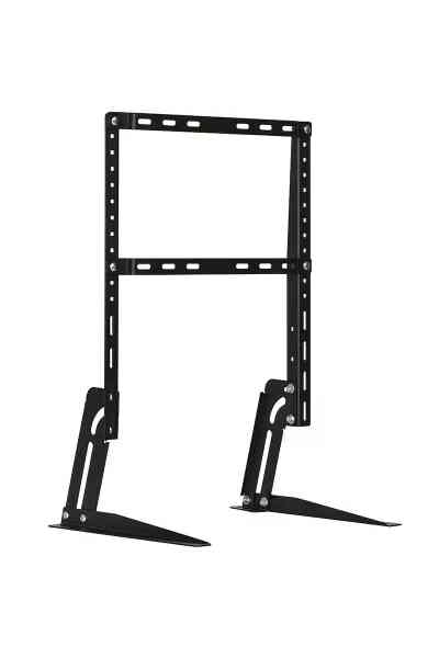 Vontech 32-75 inc Lcd-Led Kilitli Sabit Askı Aparatı + Tv Ayağı Masa Standı LMA-04