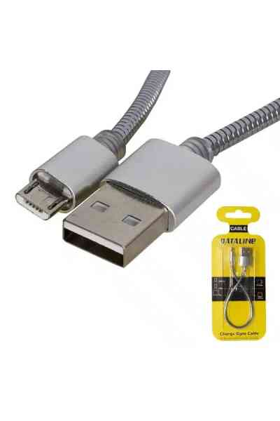 Powermaster Dataline Micro Serisi Örgülü Kısa Şarj Kablosu