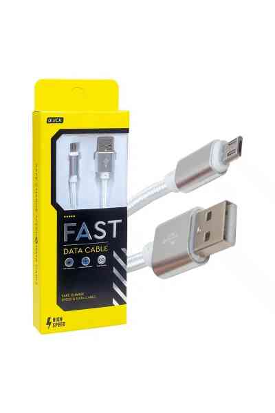 Powermaster Metal Örgülü Micro USB Şarj Data Kablosu
