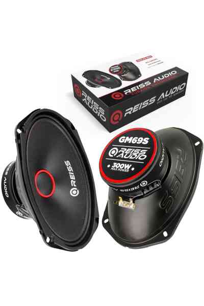 Oto Midrange Oval 6x9" 300w 2 Adet Reiss Audio Rs-gm69s