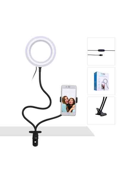 Telefon Tutuculu 6 12w Ti̇ktok Youtuber Led Işiği S-li̇nk Sl-sf100