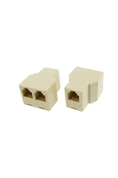Rj45 İnternet Dağitici Çoğaltici 8pin 1 Di̇şi̇ To 2 Di̇şi̇
