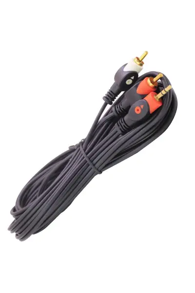 2RCA-3.5Mm Stereo Erkek Kablo 5 Metre