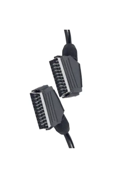 Elektromer 1.2 Metre 7 Mm Tırnaklı Scart Scart Kablo