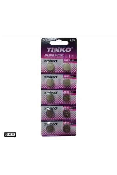 Pi̇l Düğme Ag13 Lr44 1.5v (10 Adet) Tinko