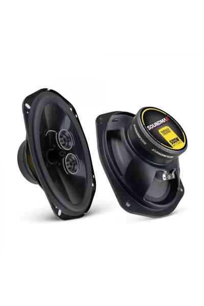 Oto Hoparlör Oval 6x9 500w 3 Yollu 2 Adet Soundmax Sx-tk691