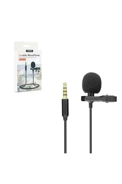 Mi̇krofon Telefon Yaka Aux 3.5mm 3 Boğumlu Hadron Hd-563