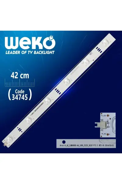 ARCELİK_42_ZJB60600-AA_10X6_2121C_6S1P P73.5 REV.V0 - 42 Cm 6 Ledli - WK-46 Led Tv Bar
