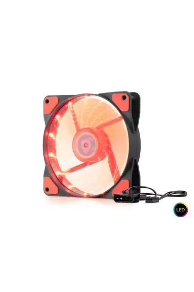 Hadron Hdx1520 Performans Kasa Fani 4pin Ledli̇ 12cm Si̇yah